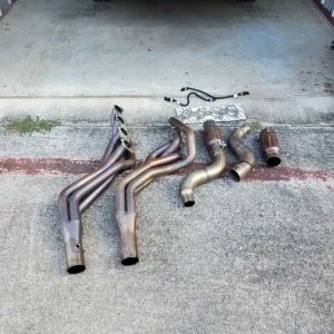 2019+ Mustang GT fairly used Texas speed long tube headers with high flow cats
