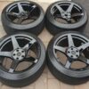 Project 6GR Gloss Black 5 spoke wheels
