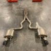 2015-2017 Mustang GT Corsa Xtreme Catback with Double X Pipe and Black Tips