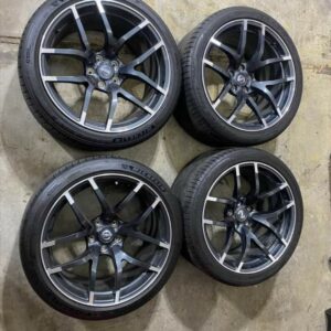 Nismo V2 wheels with Two Michelin A/S tires and Two toyo tires