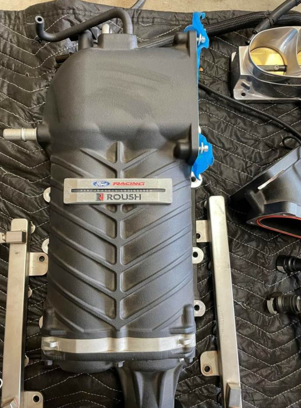 2015-2017 Mustang complete ROUSH stage 1 supercharger kit with upgrades.
