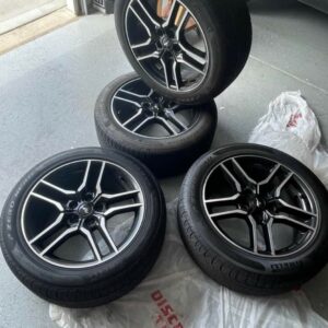 Ford mustang OEM wheels and Pirelli P ZERO NERO Tires.