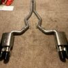 Ford Mustang Borla ATAK catback exhaust with black tips