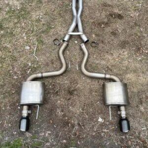 2015-2017 Mustang Corsa xtreme single black tips exhaust