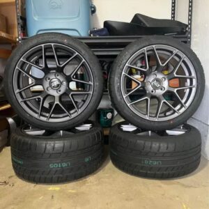 RTR Tech 7 satin charcoal wheels and Mickey Thompson ultra high performance street comp tires