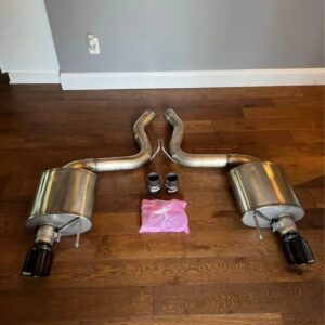 Corsa Performance 3'' Touring Axleback with 4.5'' Black tips.