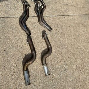 Stainless power 1-7/8 long tube headers with race pipe